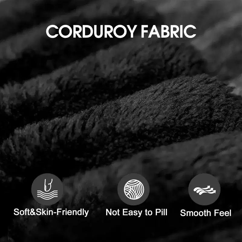 157.6 White 4 seats Corduroy Fabric Cloud Sofa Deep Seat Couches Double-layer design Removable Cushion No Assembly