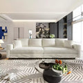 MAYEERTY Modern Comfy Upholstered Sofa Cloud Deep Seat Couches with Soft Pillows for Living Room Bedroom Office Beige