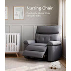 Fauteuil inclinable manuel pour salon, fauteuil inclinable massant pivotant à 360 degrés avec télécommande, fauteuil de relaxation en cuir PU avec poche latérale