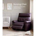 Fauteuil inclinable manuel pour salon, fauteuil inclinable massant pivotant à 360 degrés avec télécommande, fauteuil de relaxation en cuir PU avec poche latérale