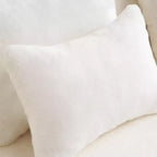 Canapé de sol moderne avec 4 oreillers, canapé futon en tissu peluche, matelas pliant en mousse haute densité pour salon