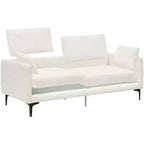 Sofa, 78 Inch 3 Seater Comfy Modern Couch with 2 Pillows - Cozy Chenille Lounge for Living Room Apartment, Beige