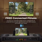 Tapis de course pliable intelligent Sunny Health & Fitness avec 15 niveaux d'inclinaison automatique, tapis de course large de 50 cm et connectivité Bluetooth via l'application SunnyFit