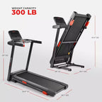 Tapis de course intelligent Sunny Health & Fitness Active 300 avec Wi-Fi, inclinaison manuelle à 3 niveaux, absorption des chocs et connectivité à l'application SunnyFit