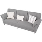 Seater Sofa Couch with Deep Seats and Removable Pillows, 84 Mid Century Modern Upholstered Sofa, Comfy Couches for Living Room, Apartment