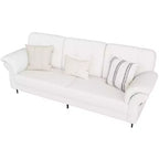 Seater Sofa Couch with Deep Seats and Removable Pillows, 84 Mid Century Modern Upholstered Sofa, Comfy Couches for Living Room, Apartment