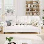 Seater Sofa Couch with Deep Seats and Removable Pillows, 84 Mid Century Modern Upholstered Sofa, Comfy Couches for Living Room, Apartment