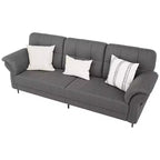 Seater Sofa Couch with Deep Seats and Removable Pillows, 84 Mid Century Modern Upholstered Sofa, Comfy Couches for Living Room, Apartment