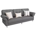 Seater Sofa Couch with Deep Seats and Removable Pillows, 84 Mid Century Modern Upholstered Sofa, Comfy Couches for Living Room, Apartment