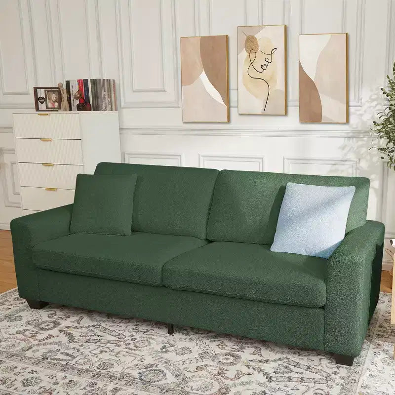 COZONY 83'' Modern Sofa  Deep Seat Couch with Wide Armrests, Washable Cover & Plush Cloud Comfortgrey