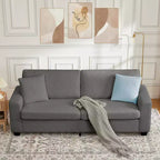 COZONY 83'' Modern Sofa  Deep Seat Couch with Wide Armrests, Washable Cover & Plush Cloud Comfortgrey