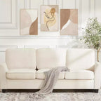 GustoWave 82 Sofa for Living Room, Modern Comfy Sofa with Medium Firm Seat Cushion, Removable Cover, Chenille Fabric Couches