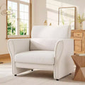 COZONY Modern Sofa Couch for Living Room  Upholstered Sofa with High Backrest, Removable Lumbar Pillows, Easy Assembly