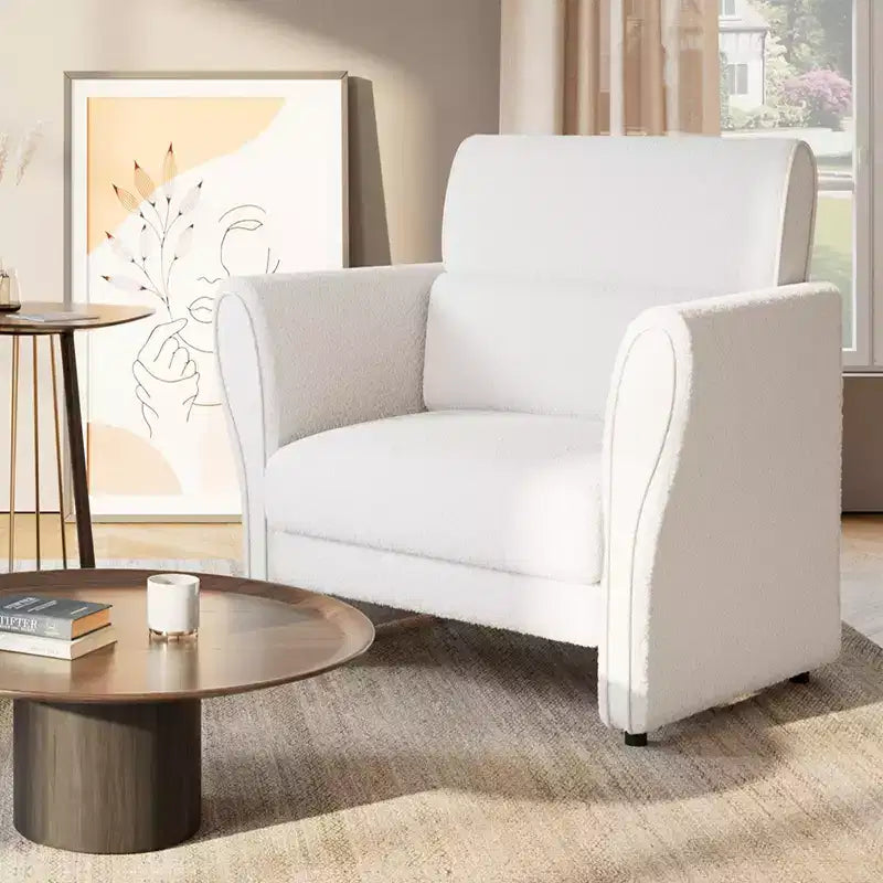 COZONY Canapé moderne pour salon – Canapé rembourré avec dossier haut, coussins lombaires amovibles, assemblage facile