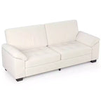 3 Seater Sofa Counch Velvet Upholstered Oversized Loveseat with Soft Spacious Armrests, Comfy Button Tufted Couch