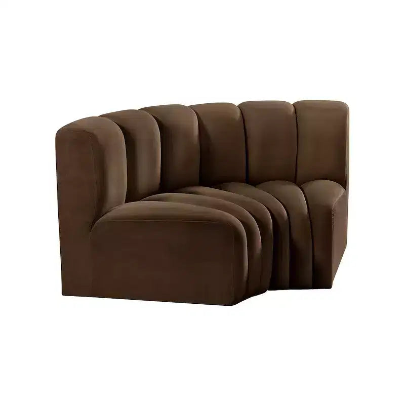 Meridian Furniture, Canapé modulable Arc en velours