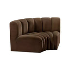 Meridian Furniture, Canapé modulable Arc en velours