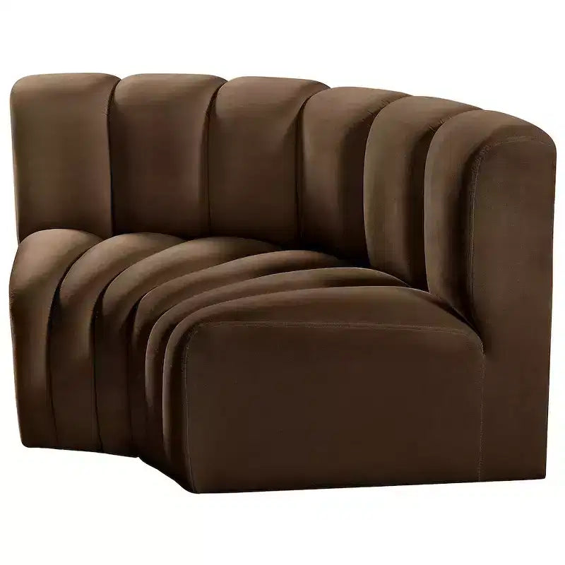 Meridian Furniture, Canapé modulable Arc en velours
