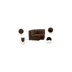 Meridian Furniture, Canapé modulable Arc en velours