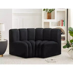 Meridian Furniture, Canapé modulable Arc en velours