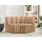 Meridian Furniture, Canapé modulable Arc en velours