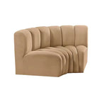 Meridian Furniture, Canapé modulable Arc en velours