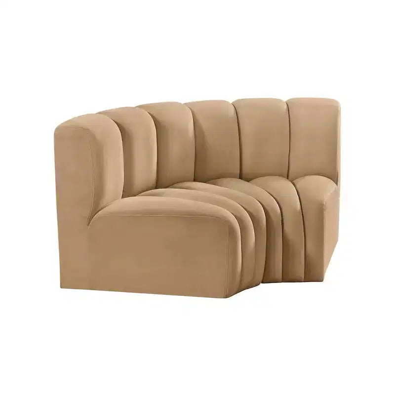 Meridian Furniture, Canapé modulable Arc en velours