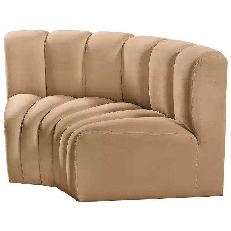Meridian Furniture, Canapé modulable Arc en velours