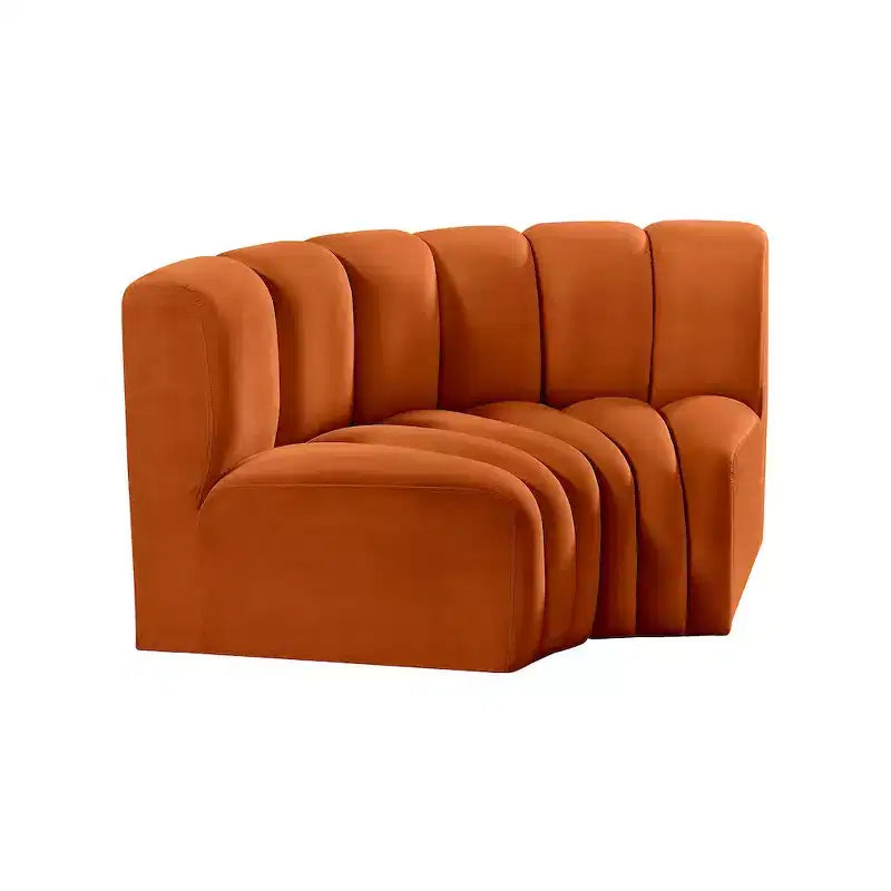 Meridian Furniture, Canapé modulable Arc en velours
