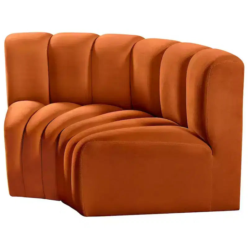 Meridian Furniture, Canapé modulable Arc en velours