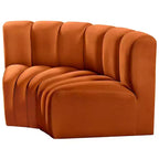 Meridian Furniture, Canapé modulable Arc en velours