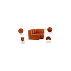 Meridian Furniture, Canapé modulable Arc en velours