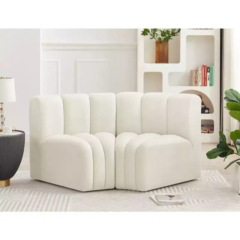 Meridian Furniture, Canapé modulable Arc en velours