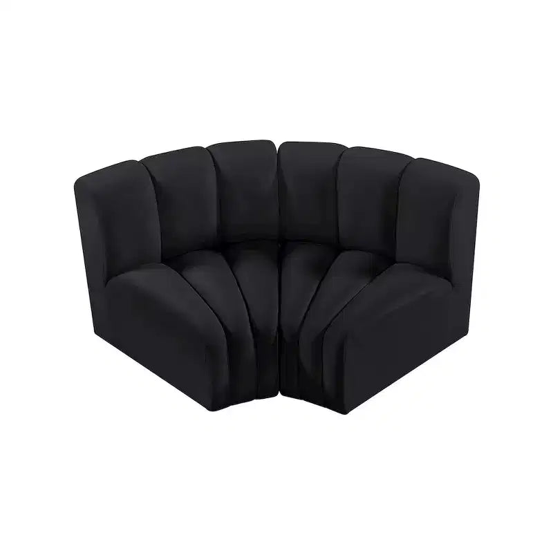 Meridian Furniture, Canapé modulable Arc en velours
