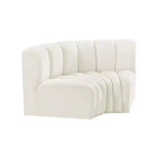 Meridian Furniture, Canapé modulable Arc en velours