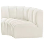 Meridian Furniture, Canapé modulable Arc en velours