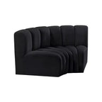 Meridian Furniture, Canapé modulable Arc en velours