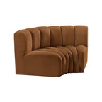 Meridian Furniture, Canapé modulable Arc en velours