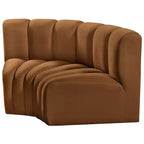 Meridian Furniture, Canapé modulable Arc en velours
