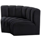 Meridian Furniture, Canapé modulable Arc en velours