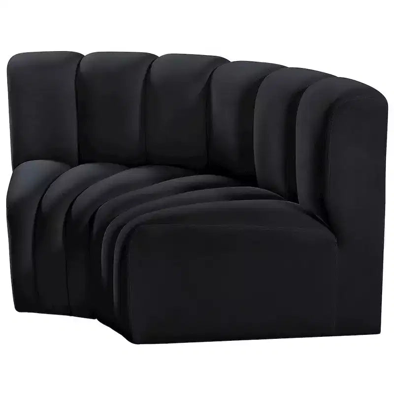 Meridian Furniture, Canapé modulable Arc en velours