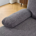 Karl Home |110 in. W Pillow Top Arm Chellie 4-Seat U-shaped Sofa in Green