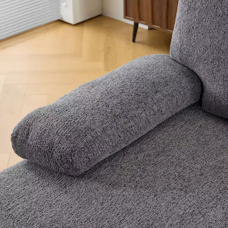 Karl Home |110 in. W Pillow Top Arm Chellie 4-Seat U-shaped Sofa in Green