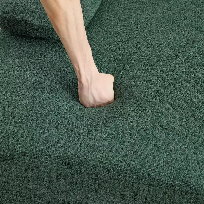 Karl Home |110 in. W Pillow Top Arm Chellie 4-Seat U-shaped Sofa in Green