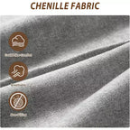 Canapé 3 places surdimensionné moderne en chenille de 211 cm, causeuse profonde et confortable, canapé douillet lavable pour la maison, le bureau ou l'appartement