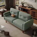 65 Modern Loveseat Sofa, 2 Seater Upholstered Sofa Couch With Wide Armrest, Deep Seat Sofa Couch for Living Room Office Bedroom Apartment