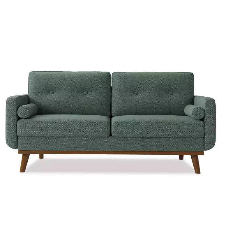 65 Modern Loveseat Sofa, 2 Seater Upholstered Sofa Couch With Wide Armrest, Deep Seat Sofa Couch for Living Room Office Bedroom Apartment