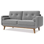65 Modern Loveseat Sofa, 2 Seater Upholstered Sofa Couch With Wide Armrest, Deep Seat Sofa Couch for Living Room Office Bedroom Apartment