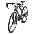 VEVOR Road Bike, 700C Wheels Racing Bike, SHIMANO 21 Speeds Drivetrain System City Commuter Road Bicycle with Carbon Steel Frame, Black