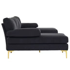 Karl Home |110 in. W Pillow Top Arm 3-Piece U-shaped Polyester Sectionals in Off-White
